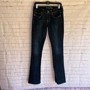 American Eagle Outfitters Dark Indigo Boot Cut Jeans Woman’s Size 8